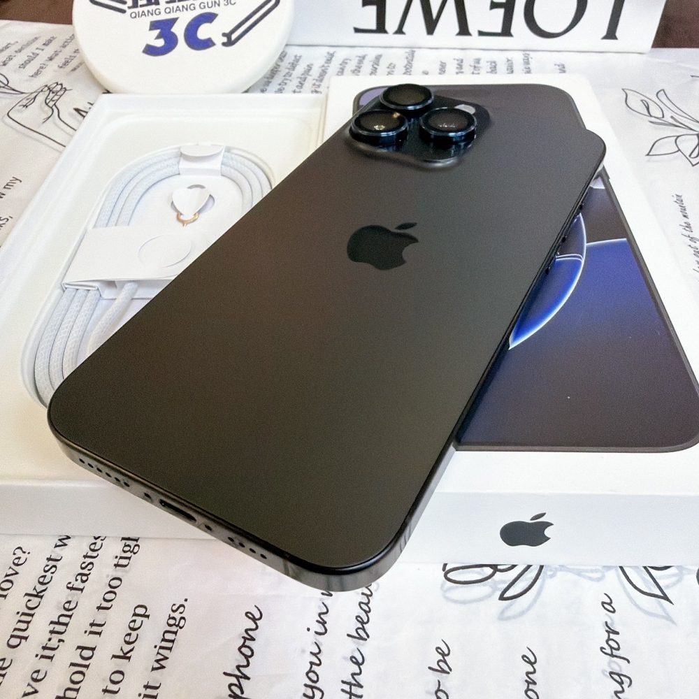 鹽行-二手 iPhone16ProMax 256G 黑色#02614（原廠保固）