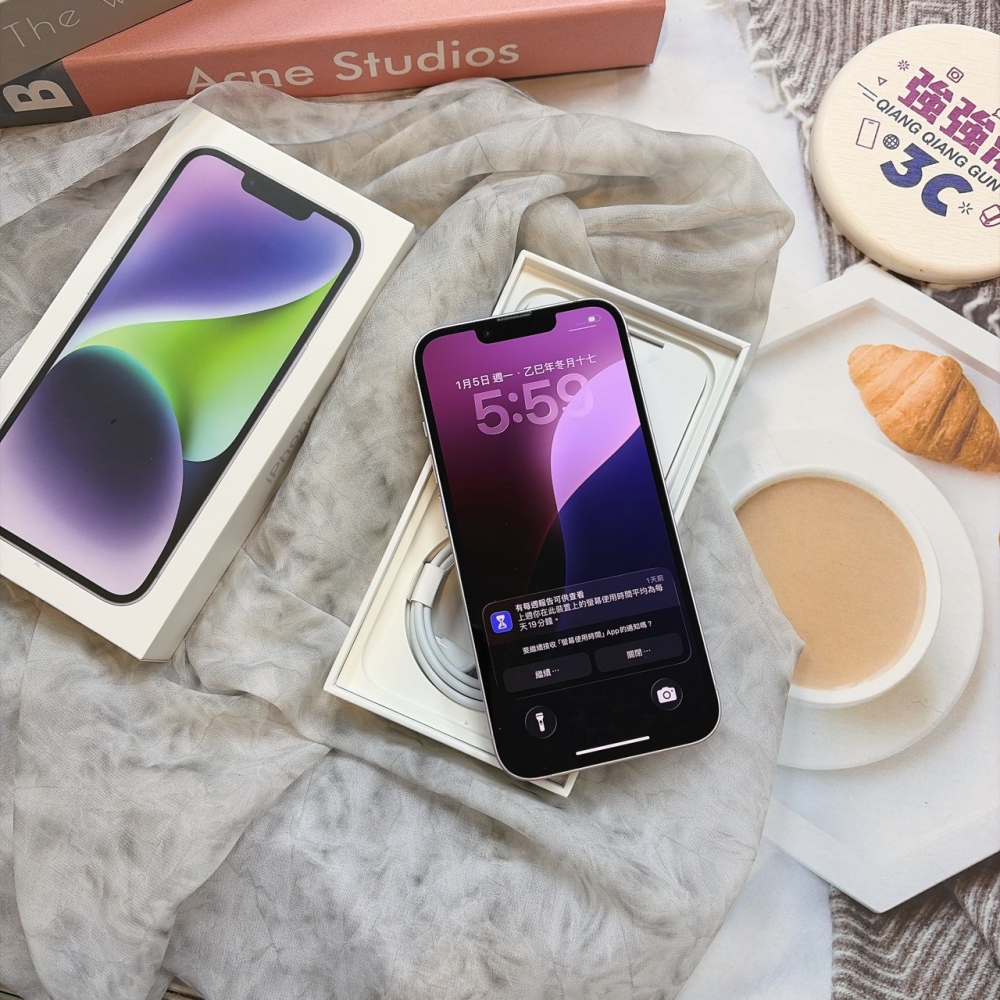 二手iphone14 128紫色#35851(店家365天)