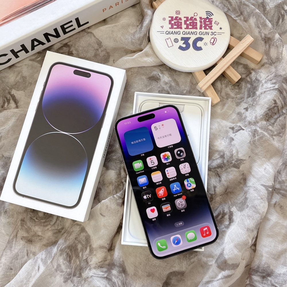 二手 iPhone14 PRO MAX 128G 紫色#05234（店家保固365天）