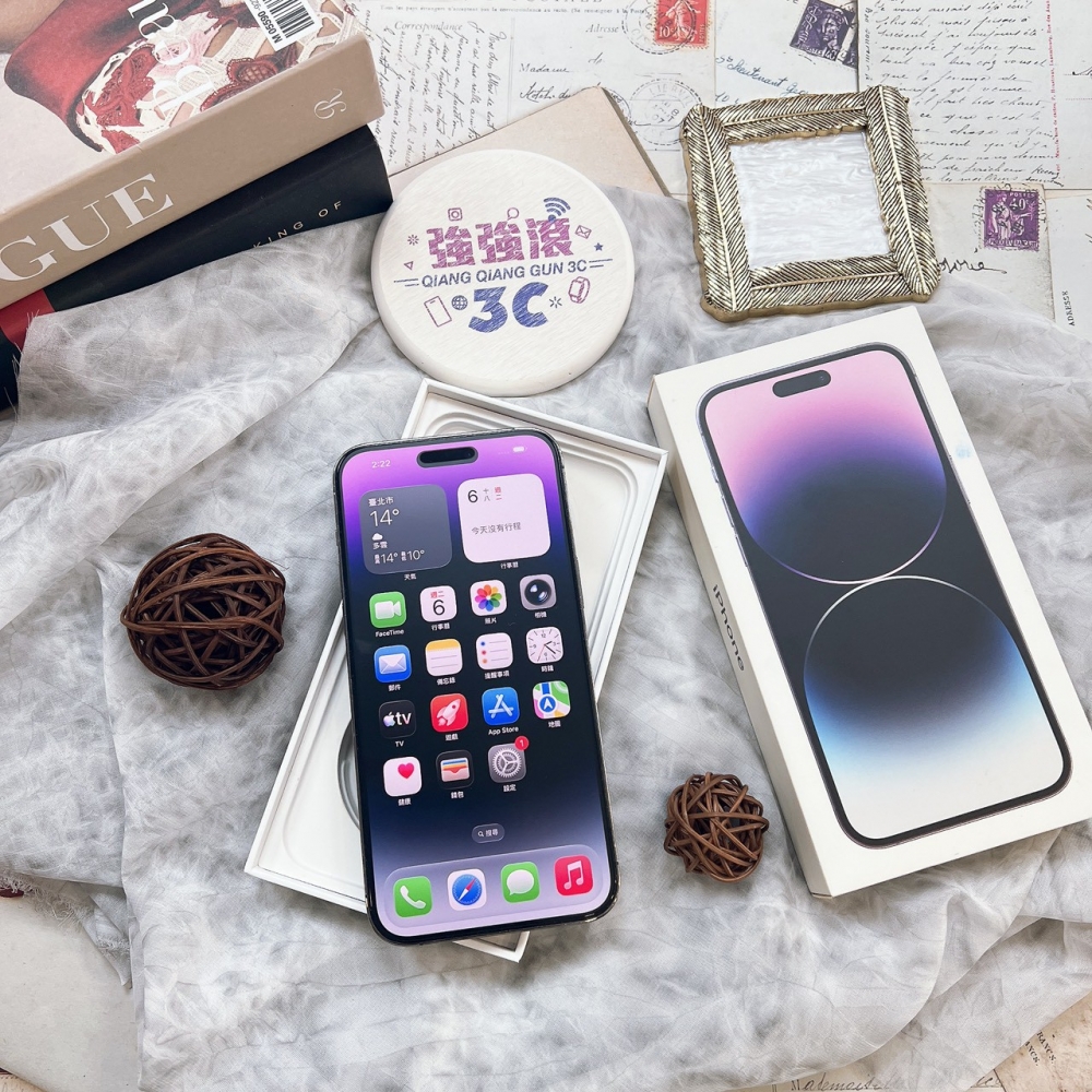 二手 iPhone14 PRO MAX 128G 紫色#49994（店家保固365天）