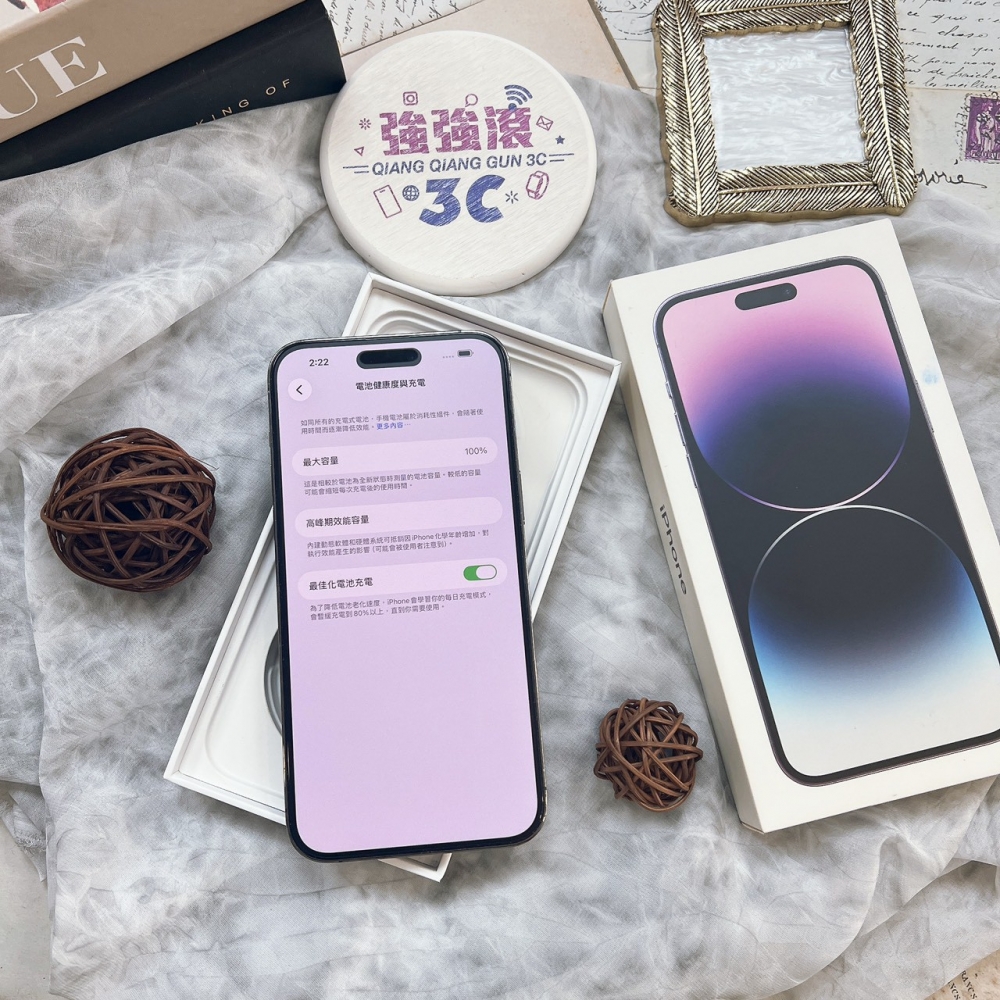 二手 iPhone14 PRO MAX 128G 紫色#49994（店家保固365天）