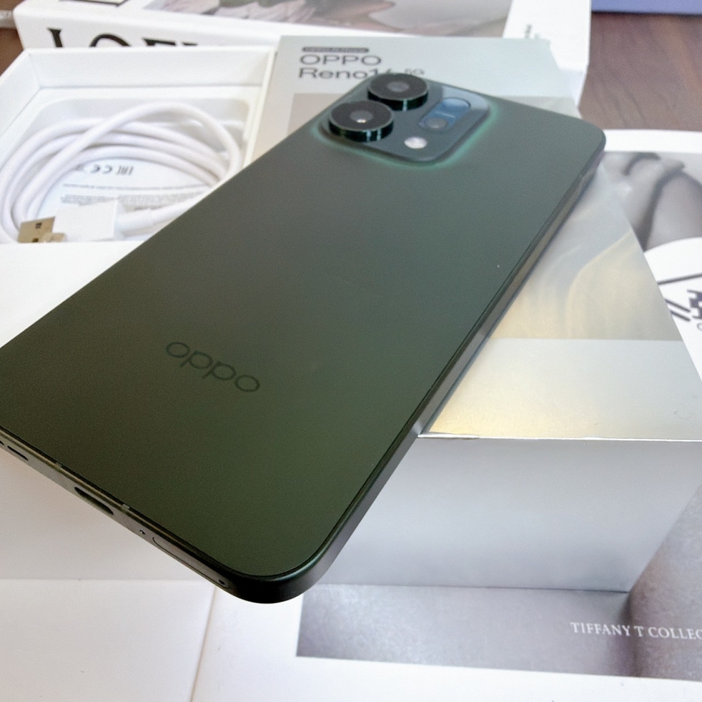 鹽行-二手 OPPO Reno14 12+256G 綠*78652（原廠保固內）