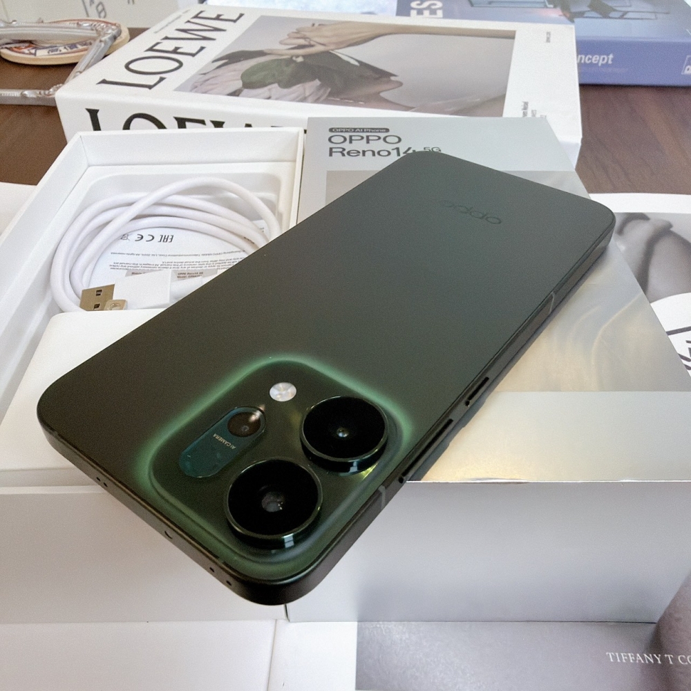 鹽行-二手 OPPO Reno14 12+256G 綠*78652（原廠保固內）
