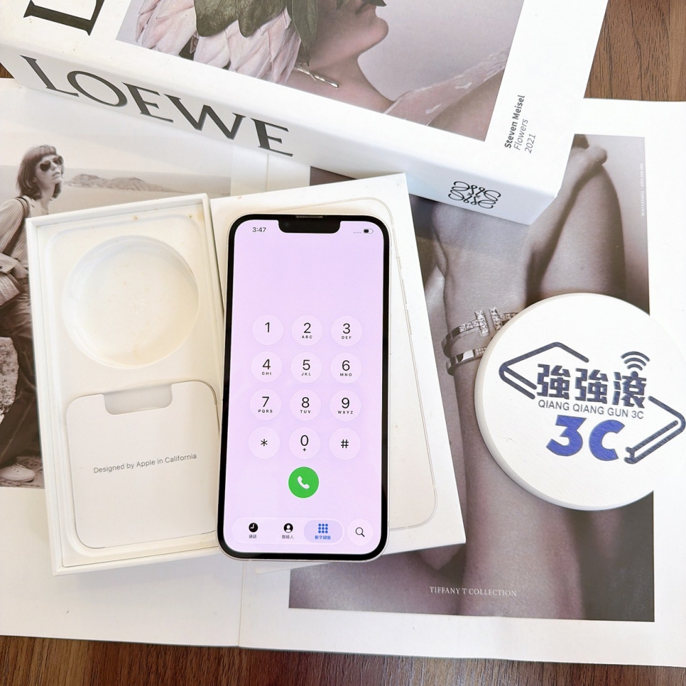 鹽行-二手 iPhone13 256G 白色 #89017（店家保固365天）