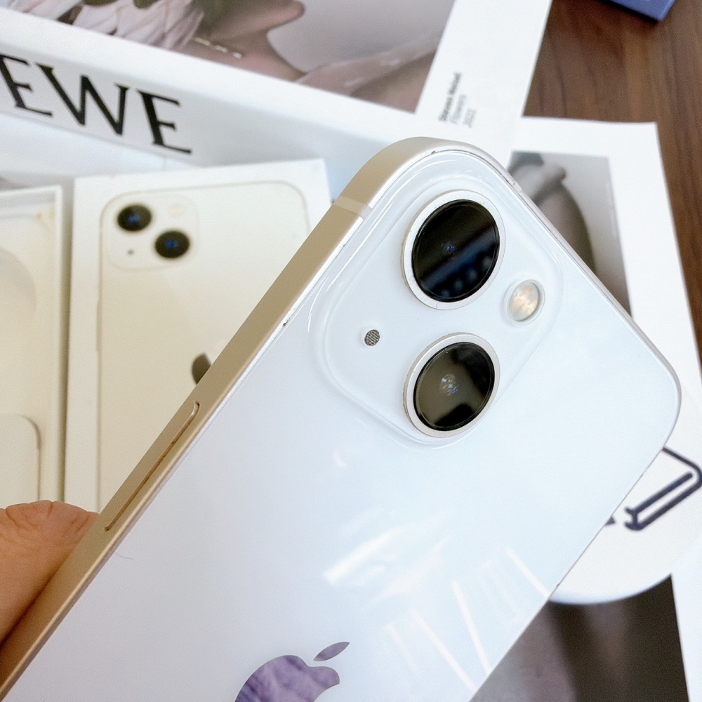 鹽行-二手 iPhone13 256G 白色 #89017（店家保固365天）