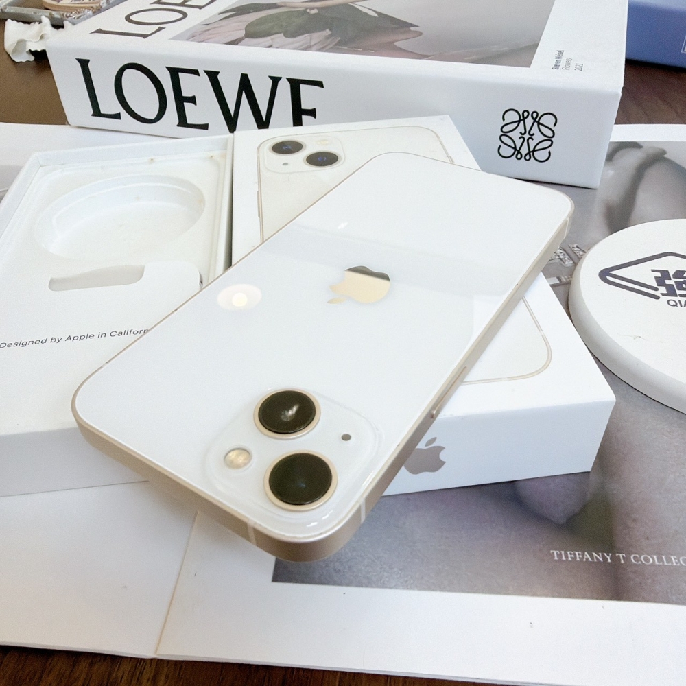 鹽行-二手 iPhone13 256G 白色 #89017（店家保固365天）