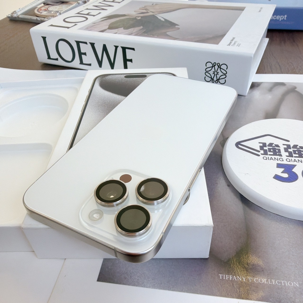 鹽行-二手 iPhone15 ProMax 256G 白色#01407（店保365天）