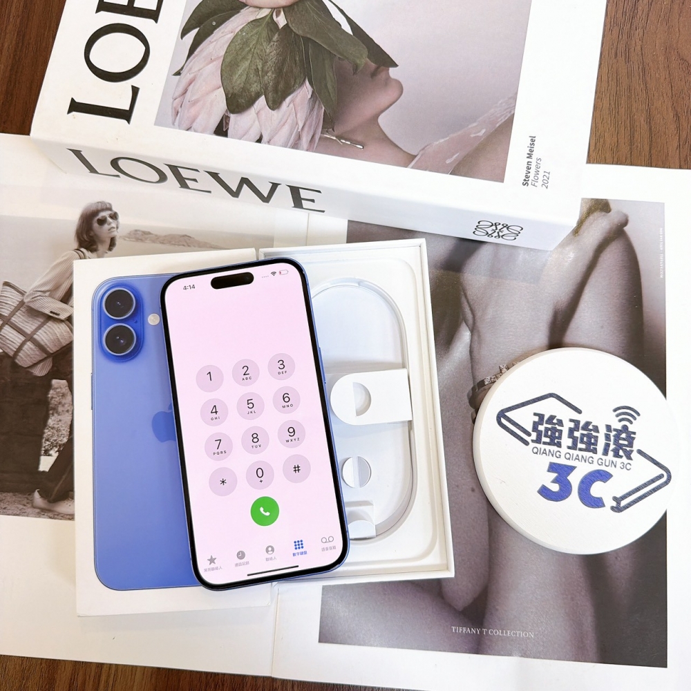 鹽行-二手iPhone16 128G 藍色 #08318（店保365天）