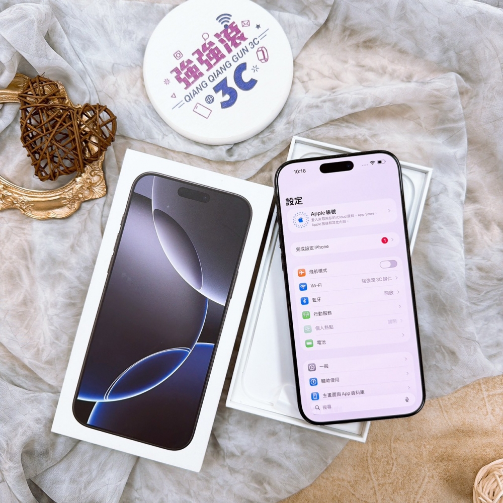 歸仁-二手iphone16 pro max 256黑色#78226(店家保固365天)