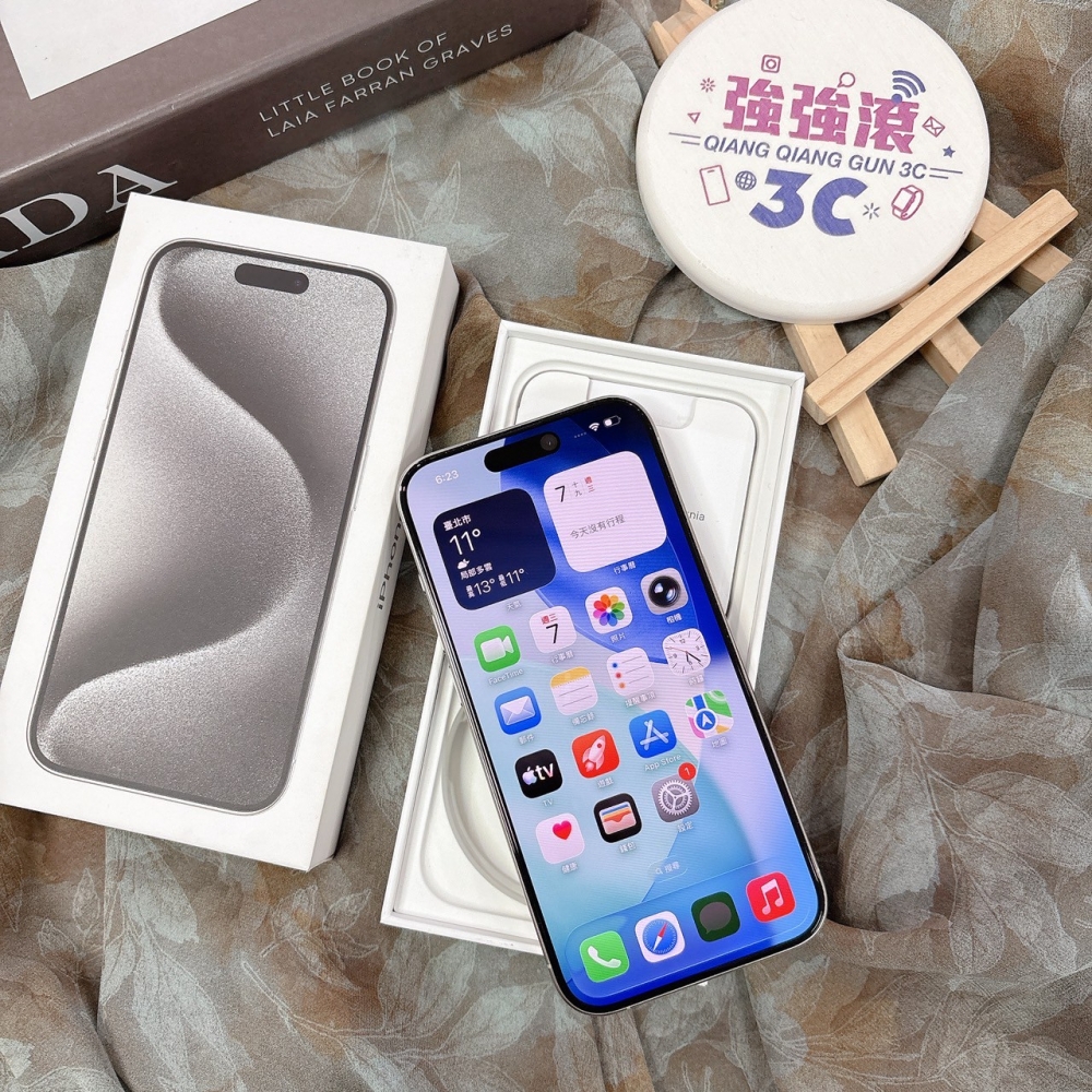 二手-iPhone15Pro 256G 白色*97274（店家保固365天）