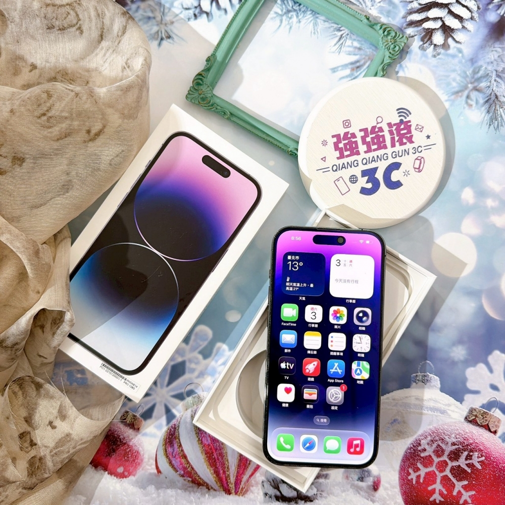 善化-二手 iPhone14 Pro 128G 紫色#51048（店保365天）