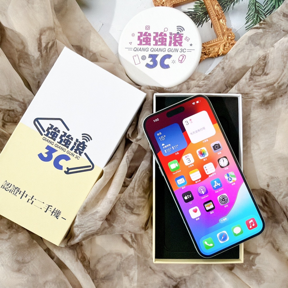 善化-二手 iPhone15 PLUS 256G 綠色#07815（店保365天）