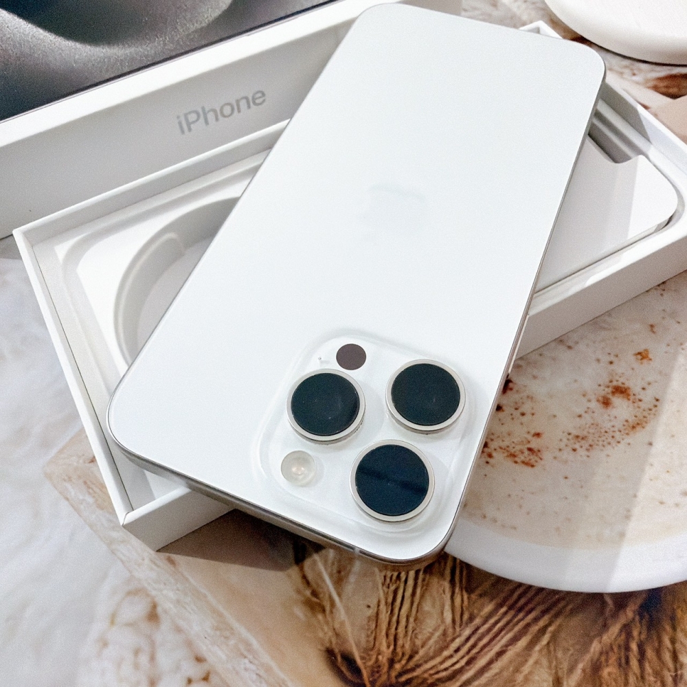 善化-二手 iPhone15 Pro Max 256G 白色 #48367（店家保固365天）