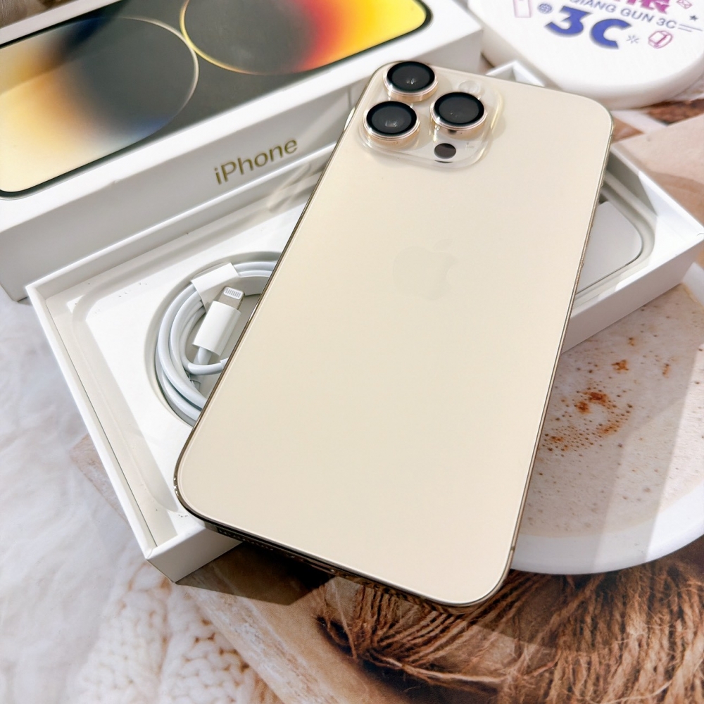 善化-二手iPhone14 Pro Max 512G 金色 #46150（店保365天）
