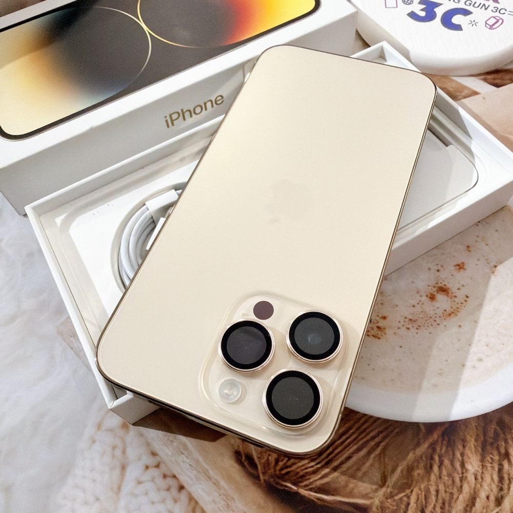善化-二手iPhone14 Pro Max 512G 金色 #46150（店保365天）