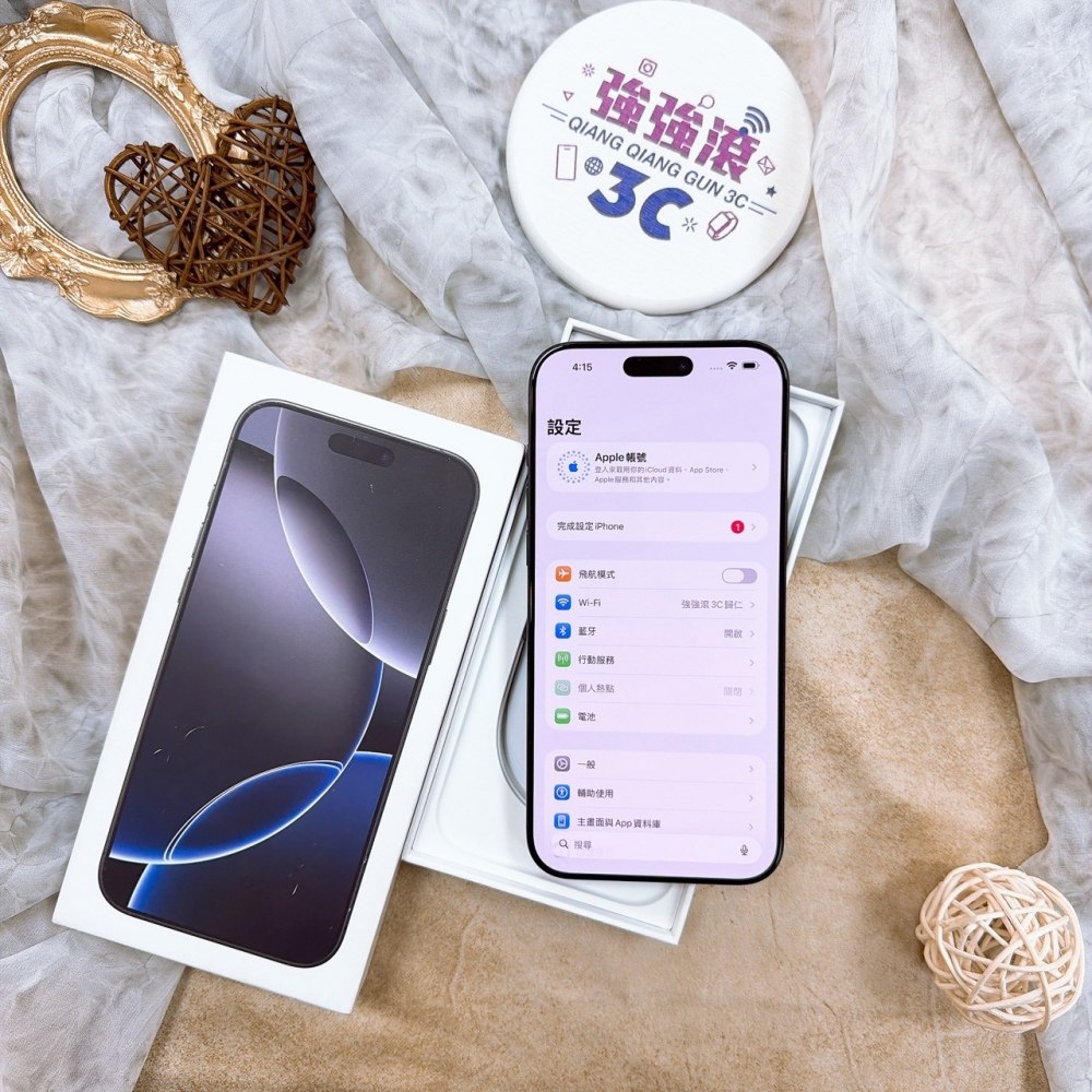 歸仁-二手iphone16 pro max 256黑色＃94432（原廠保內）