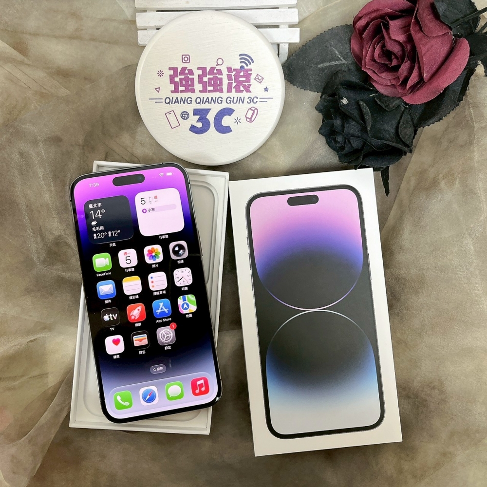 佳里-二手 iPhone14 Pro Max 256G 紫色 #65514（店家保固365天）