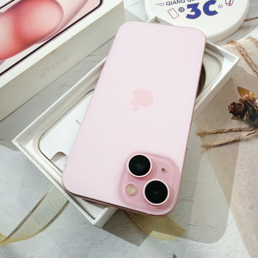 善化-二手 iPhone15 128G 粉色 #20494（店家保固365天）