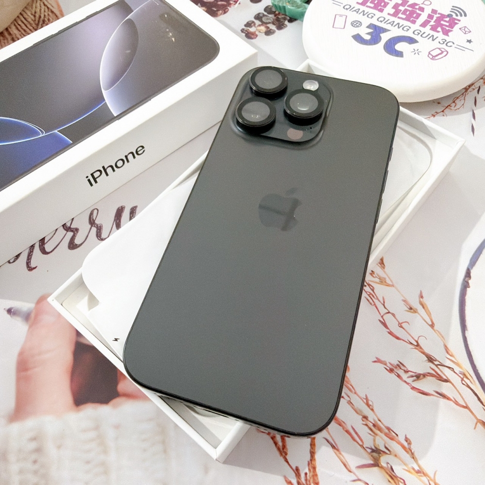 善化-二手 iPhone16 Pro 128G 黑色 #80412（店家保固365天）