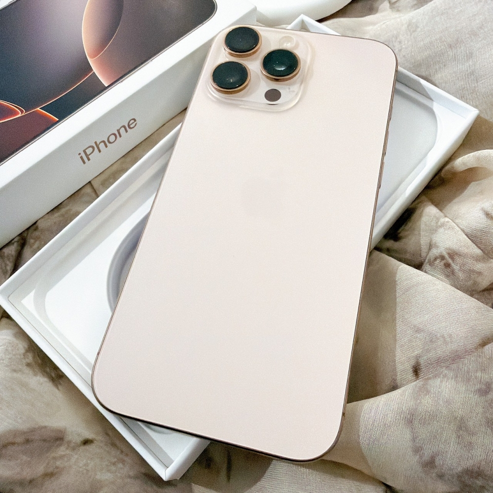善化-二手 iPhone16 Pro Max 256G 金色 #68840（店家保固365天）