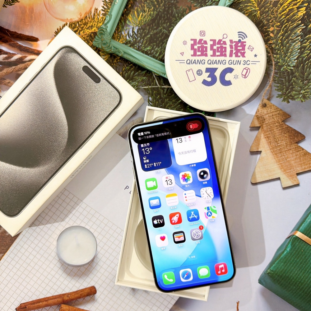  善化-二手 iPhone15 Pro Max 512G 白色 #51715（店家保固365天）
