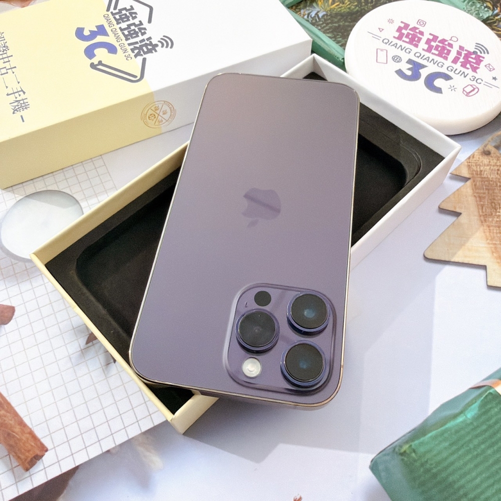 善化-二手 iPhone14 Pro Max 256G 紫色 #14315（店家保固365天）