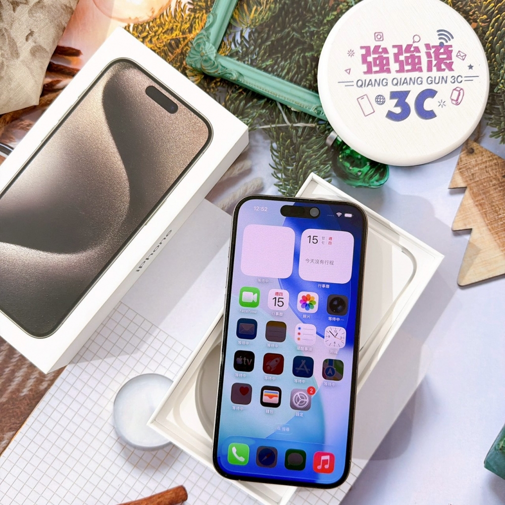  善化-二手 iPhone15 Pro 128G 原色 #20948（店家保固365天）