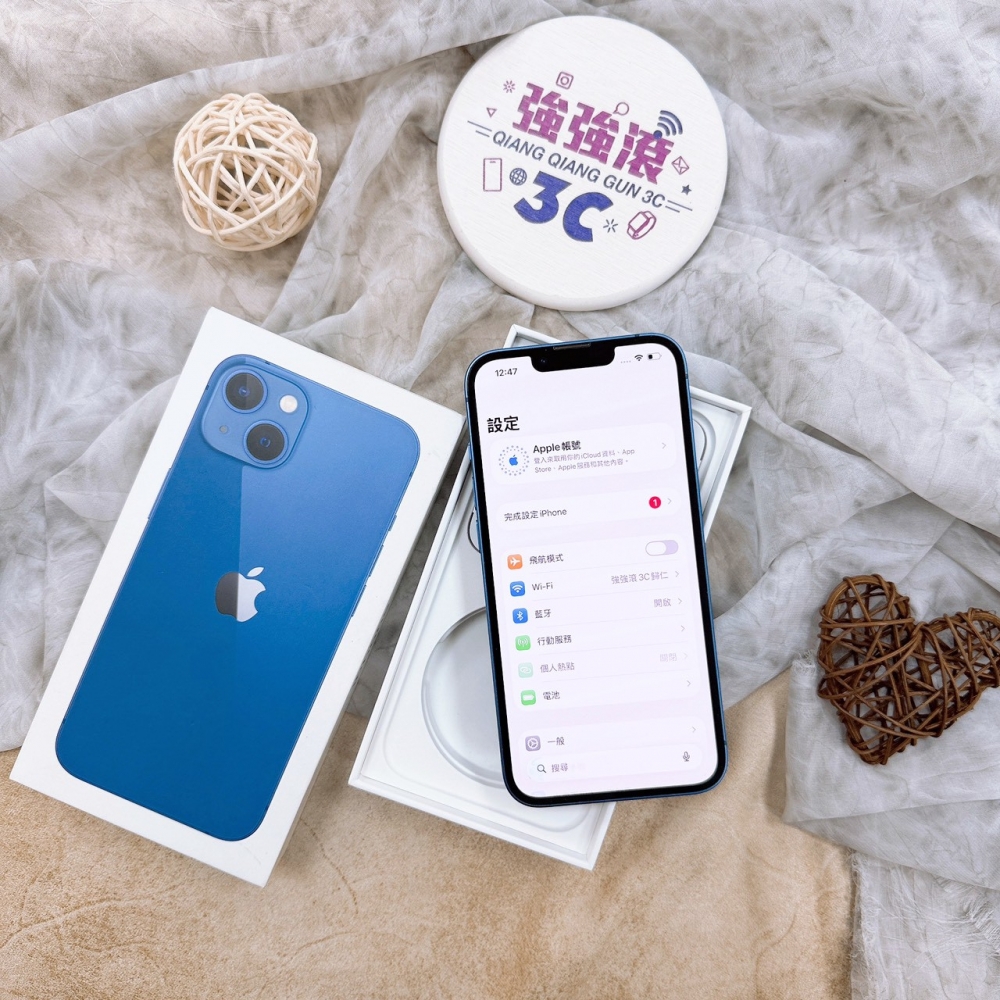 歸仁-二手iPhone 13 128G藍色＃34701（店保365天）