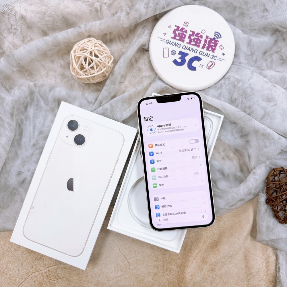 歸仁-二手iPhone 13 128G白色＃35033（店保365天）