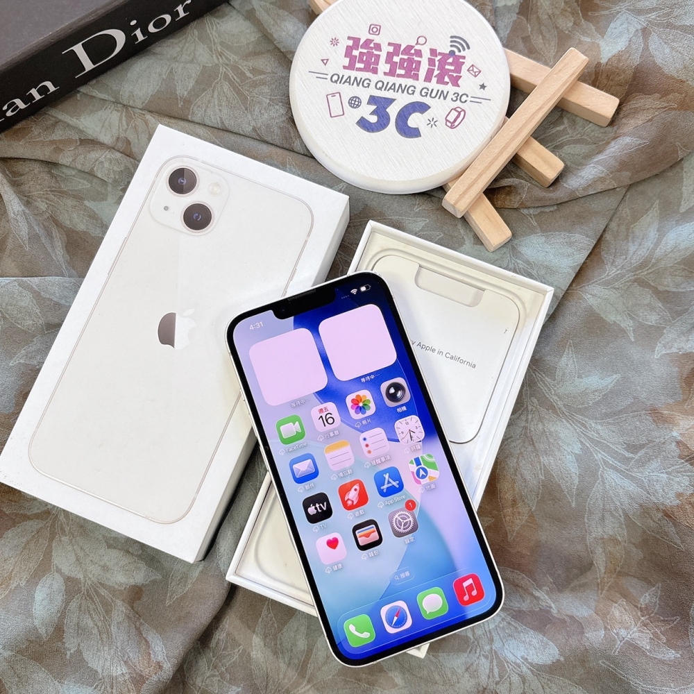 二手 iPhone13 128G 白色*64083 (店家保固365天)