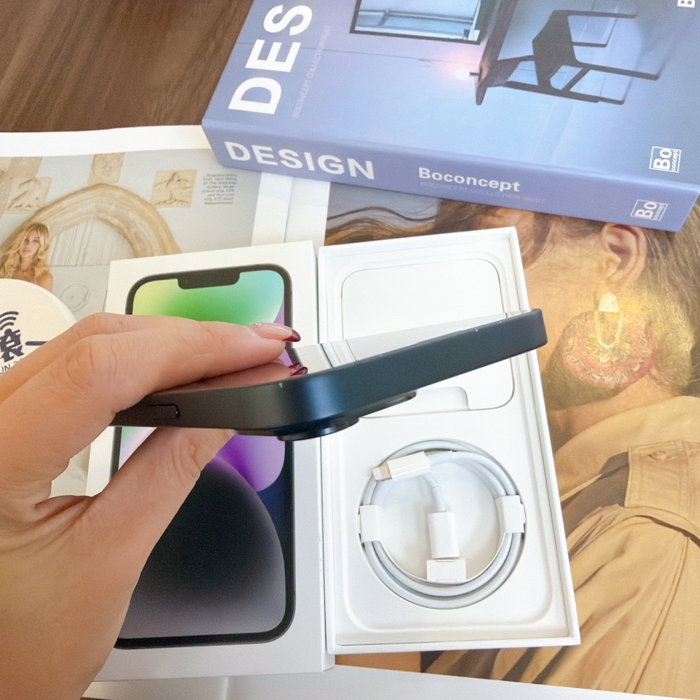 鹽行-二手 iPhone14 128G 黑色#16183（店家保固365天）