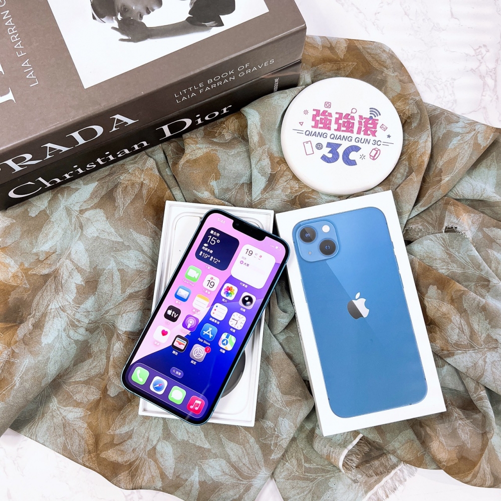 二手 iPhone 13 256G 藍色*56471 (店家保固365天)