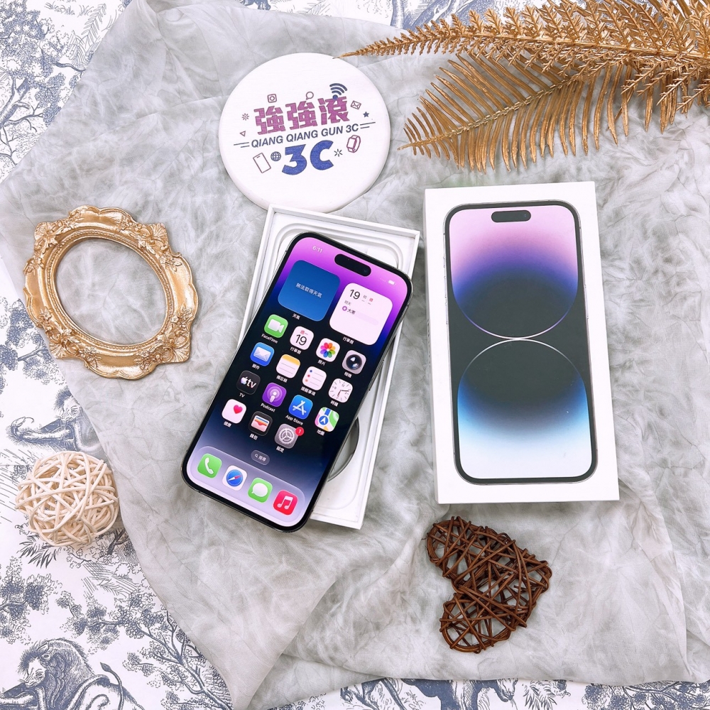 二手 14Pro256G 紫色*62078(店家保固365天)