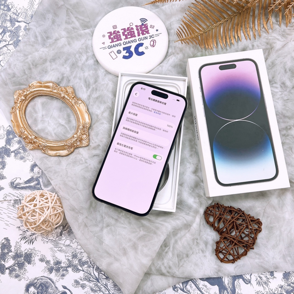 二手 14Pro256G 紫色*62078(店家保固365天)