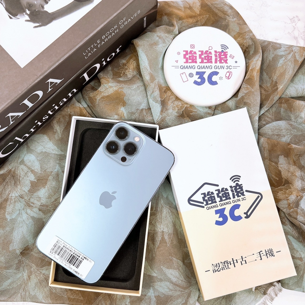 二手 iPhone 13 Pro Max 256G 藍色*64792（店保365天）