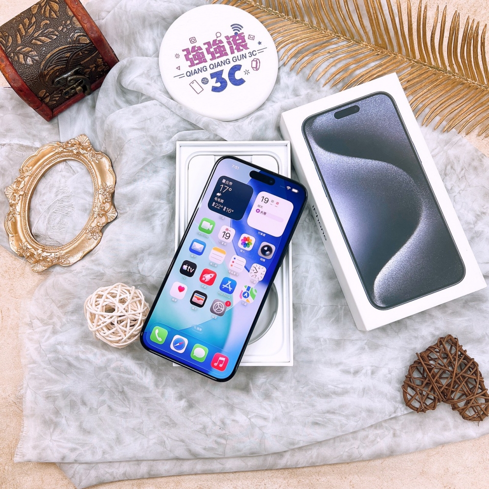 二手 iPhone15 ProMax 512G 藍色*16545(店家保固）