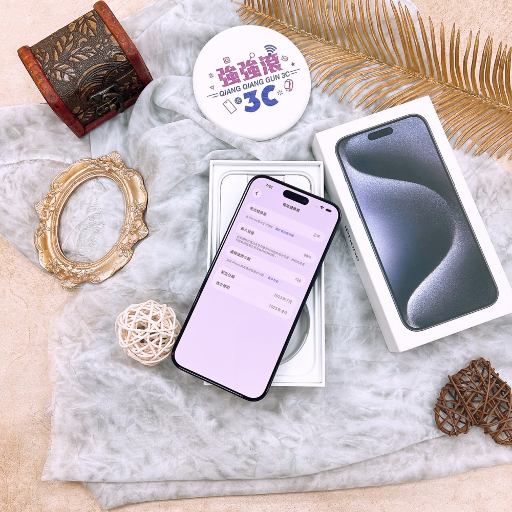 二手 iPhone15 ProMax 512G 藍色*16545(店家保固）