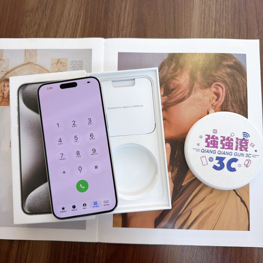 二手 iPhone 15 Pro Max 256G 白鈦色*37648(店保365天)