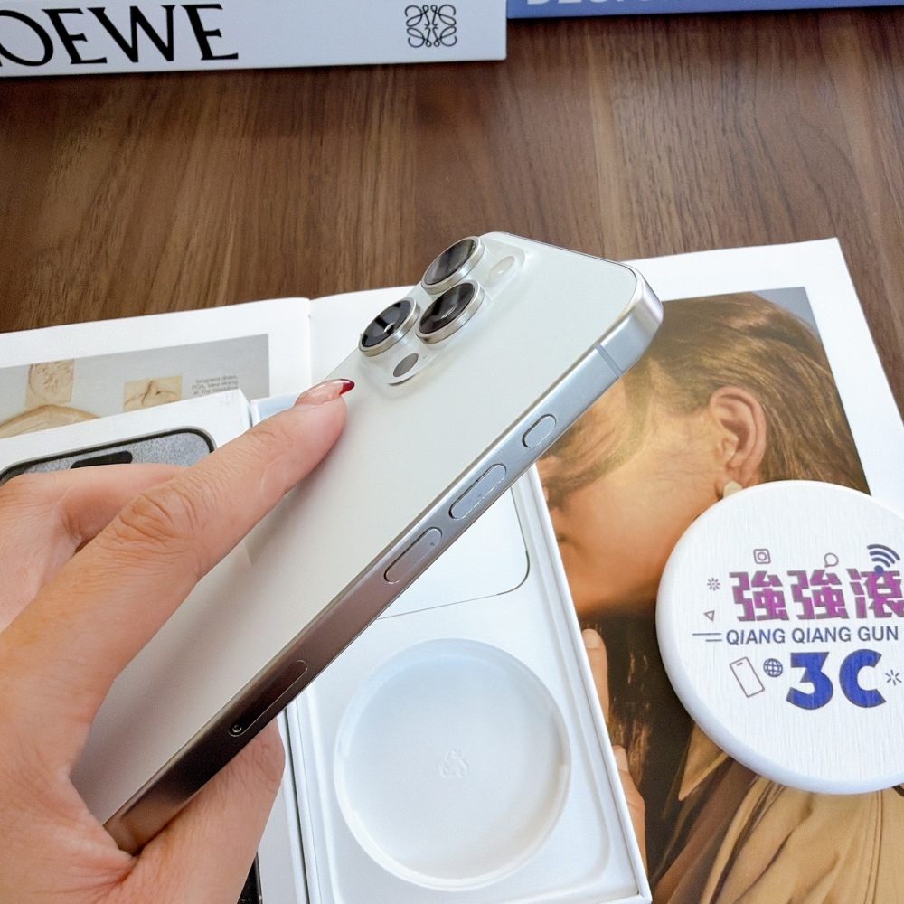 二手 iPhone 15 Pro Max 256G 白鈦色*37648(店保365天)