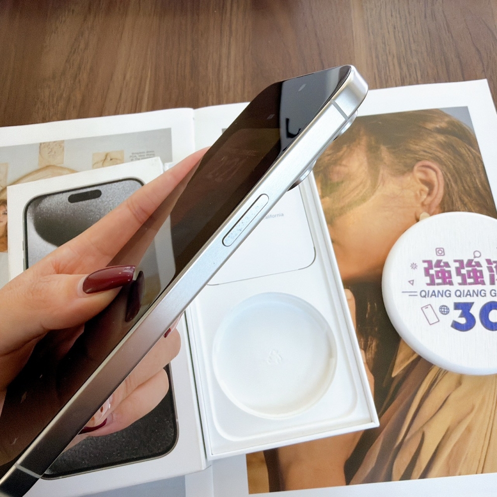 二手 iPhone 15 Pro Max 256G 白鈦色*37648(店保365天)