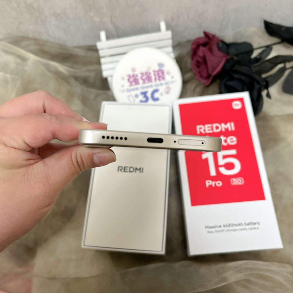  佳里-二手Note 15 pro 12/256G 金色 #91409（原廠保固）