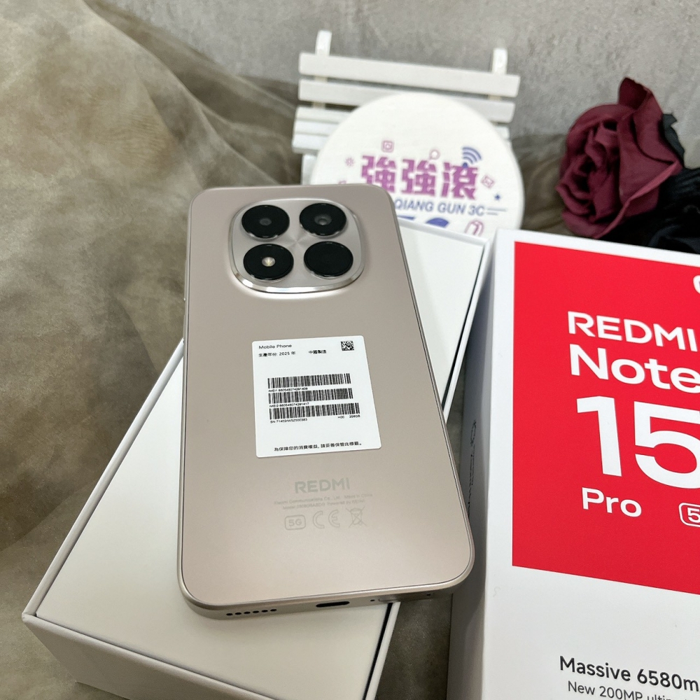  佳里-二手Note 15 pro 12/256G 金色 #91409（原廠保固）