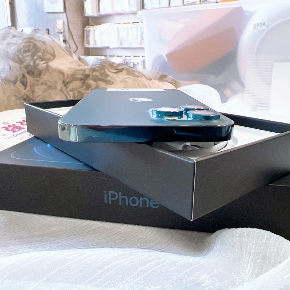 二手-iPhone12ProMax 256G 藍色*19531(店家保固90天)