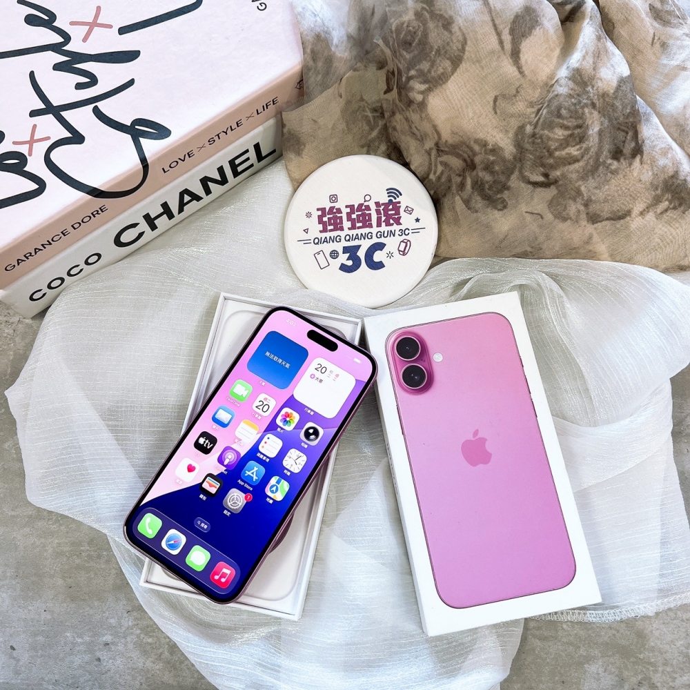 二手-iPhone16Plus 128G 粉色*34760（店家保固365天）