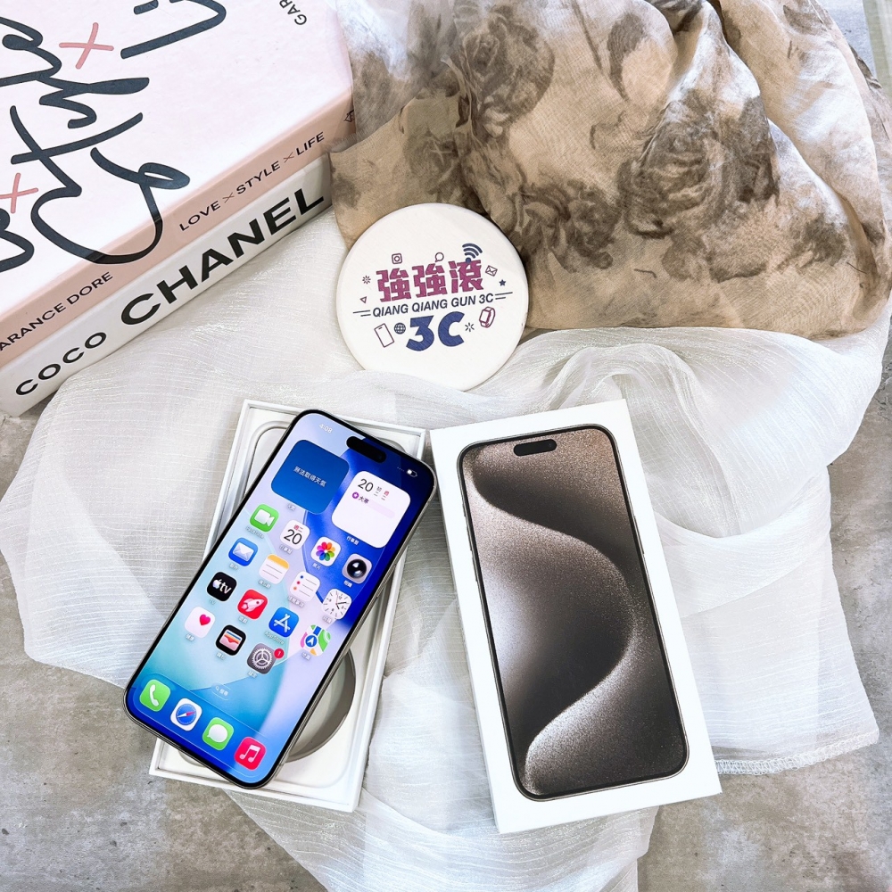二手-iPhone15ProMax 512G 原色*70724(店家保固365天)
