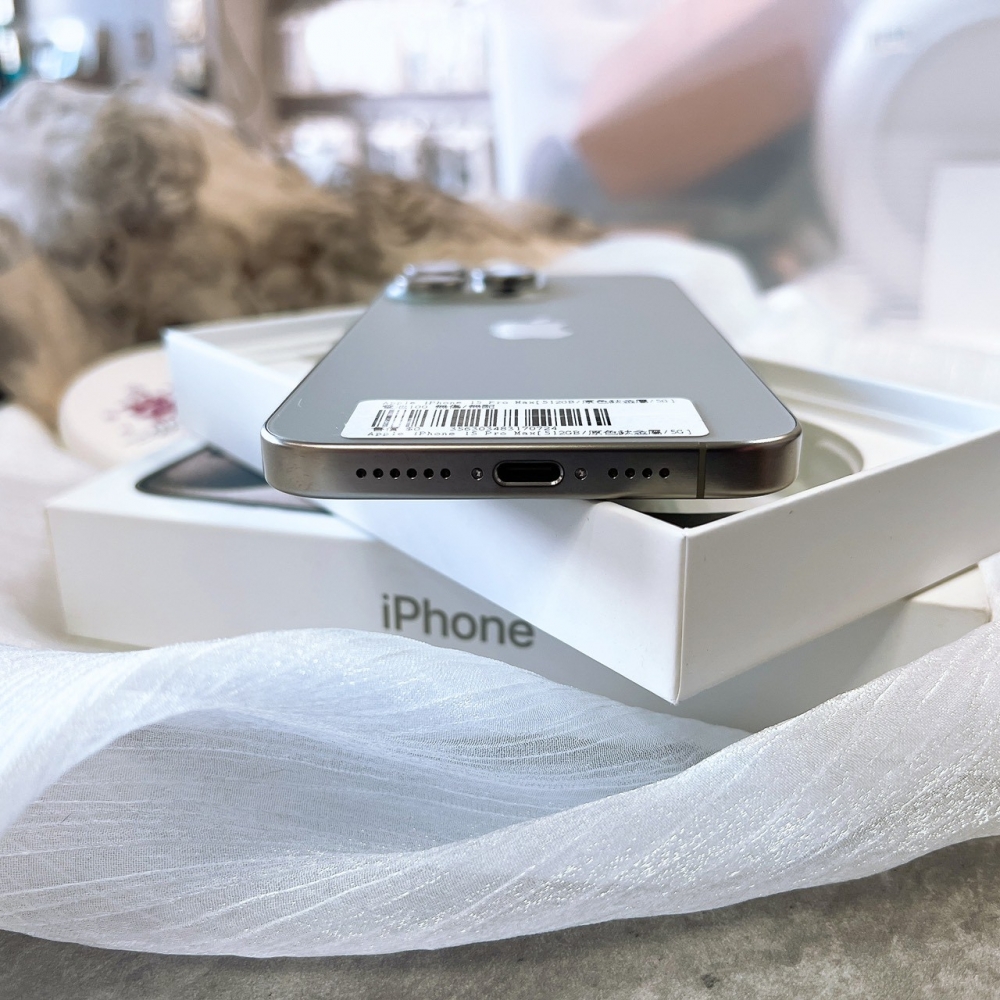 二手-iPhone15ProMax 512G 原色*70724(店家保固365天)