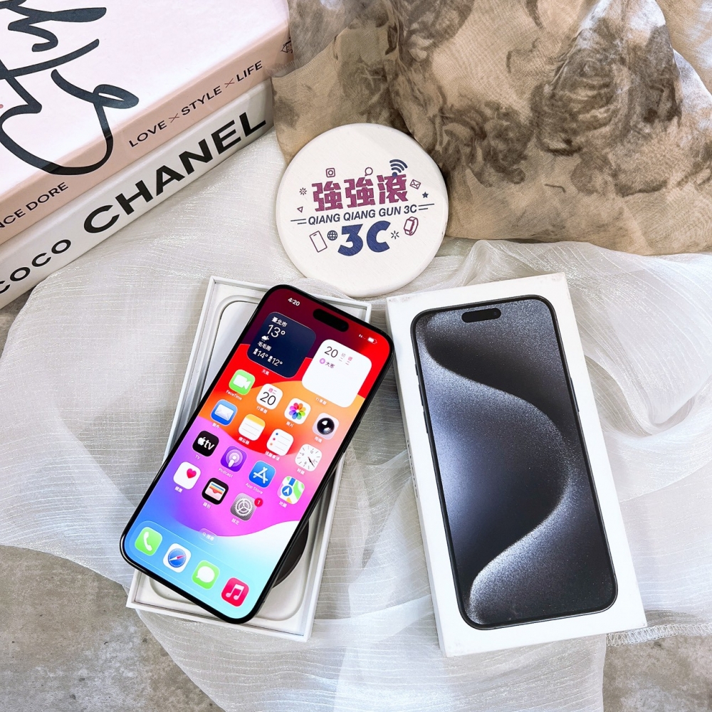 二手-iPhone15ProMax 256G 藍色*12509（店家保固365天）