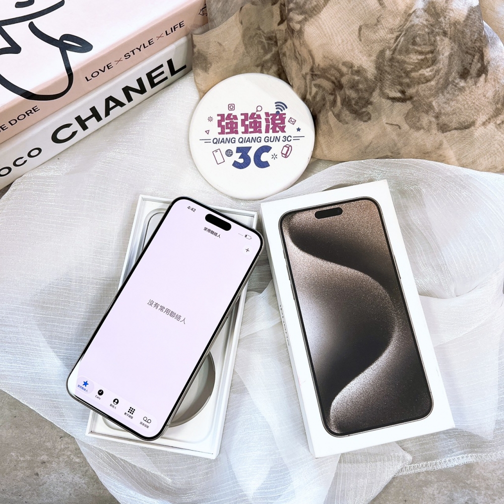 二手-iPhone15ProMax 256G 原色*45595(店家保固365天)