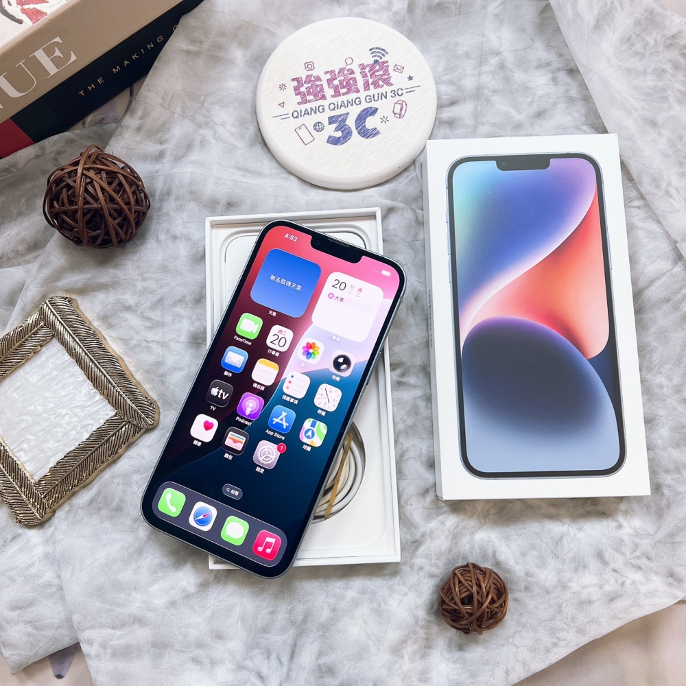 二手-iPhone14Plus 256G 藍色*74496（店家保固365天）