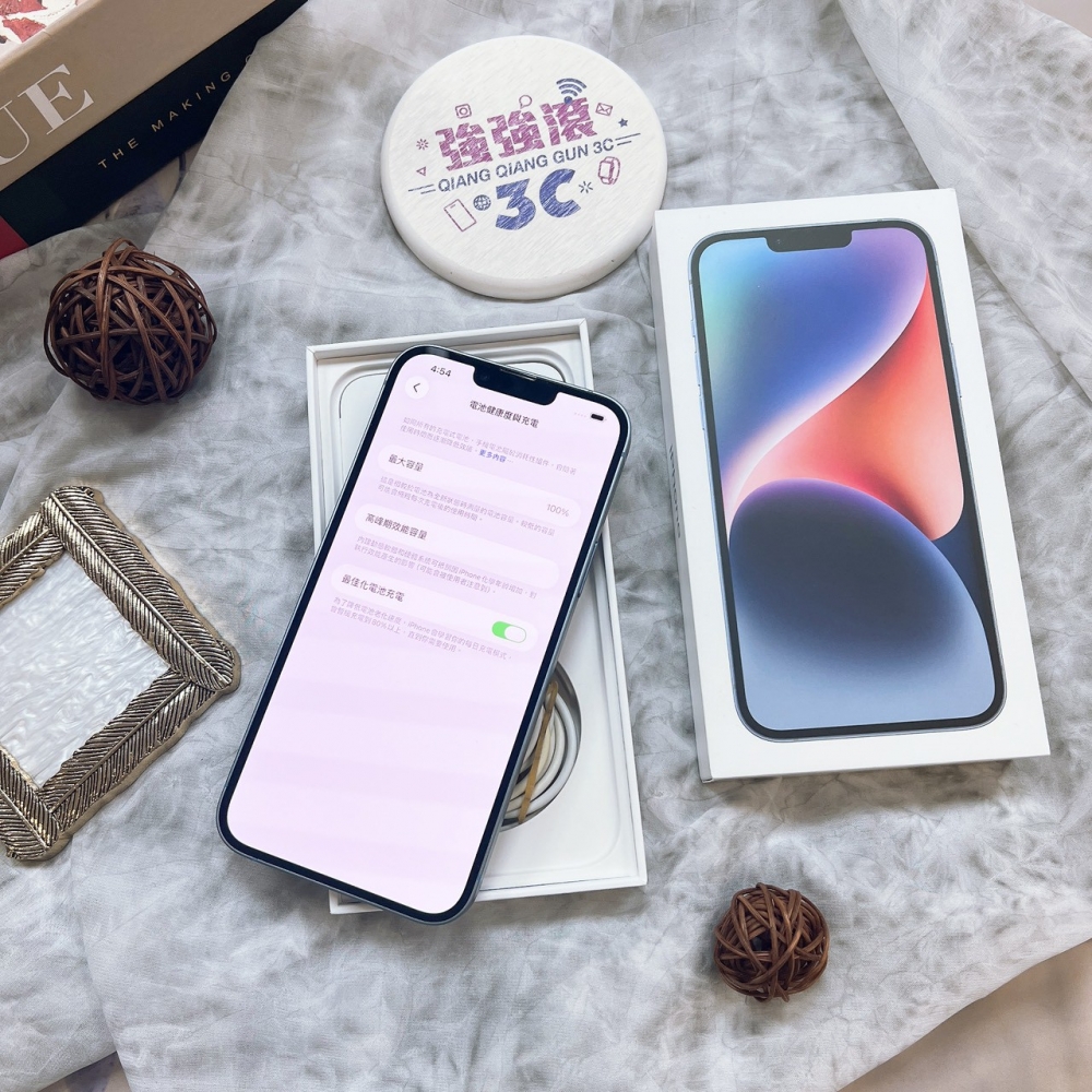 二手-iPhone14Plus 256G 藍色*74496（店家保固365天）